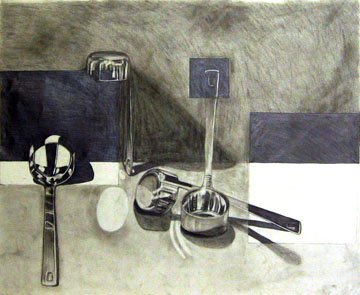 "Ladles," 2004 - Graphite on paper