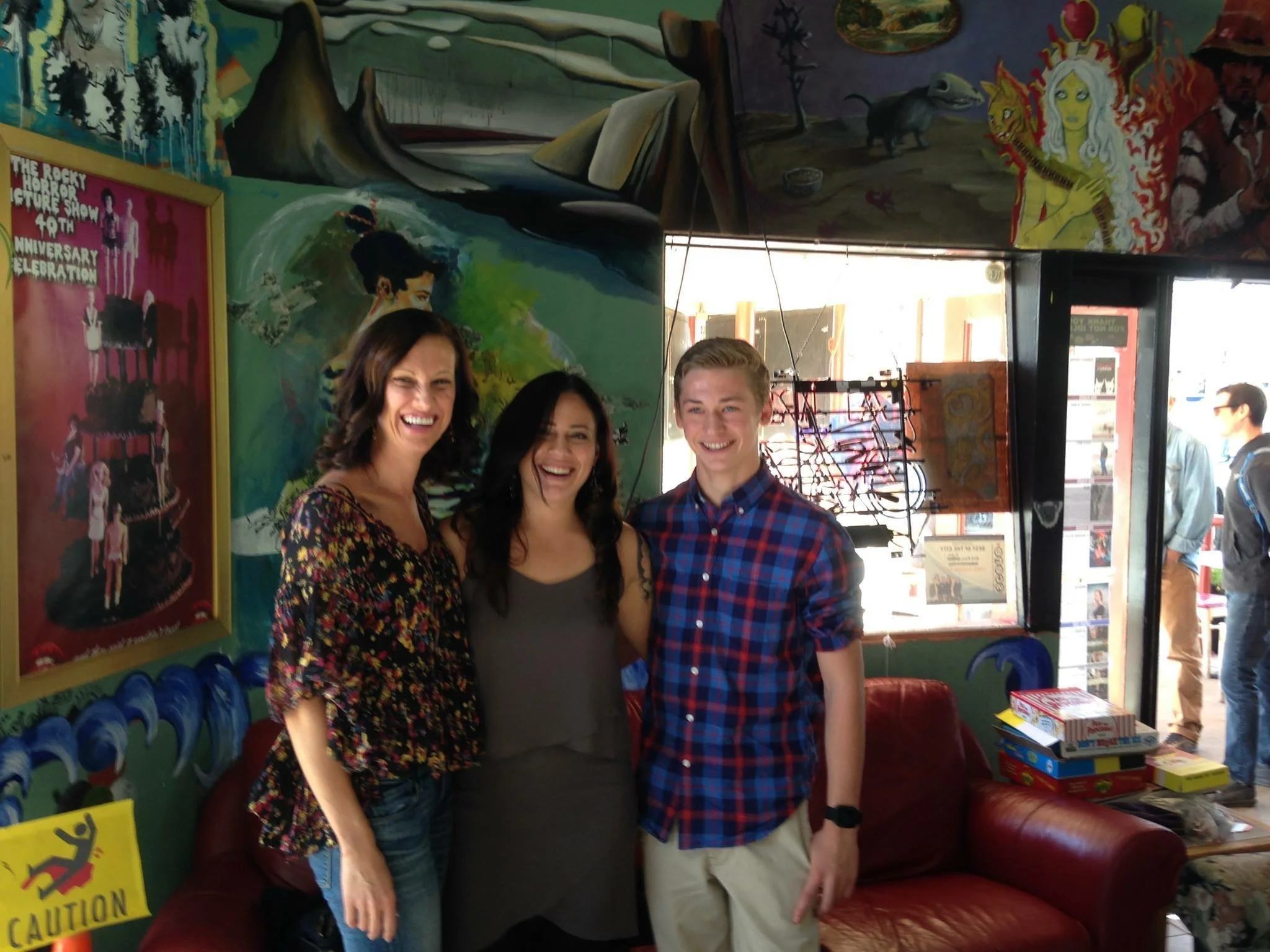 From the left - Lea Marlene, Elena Rose Davis, Conner Greenhalgh: image courtesy Elena Rose Davis Facebook page