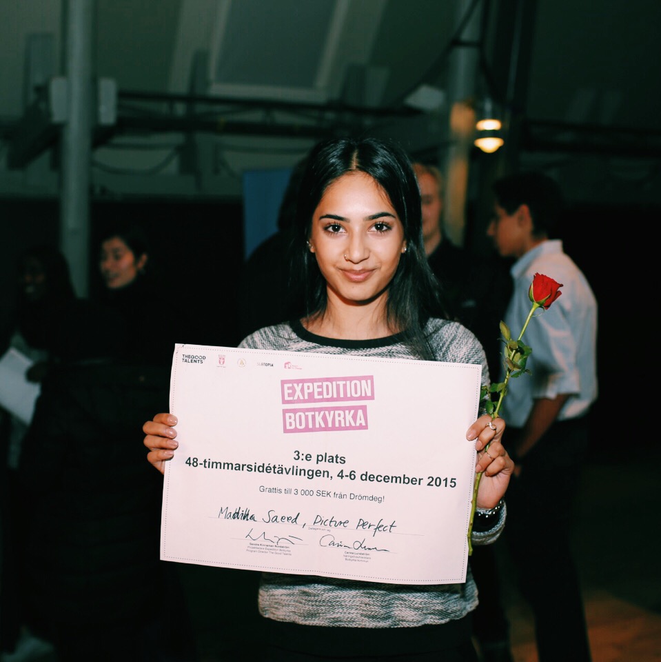 Tredje plats: Picture Perfect med Madiha Saeed.