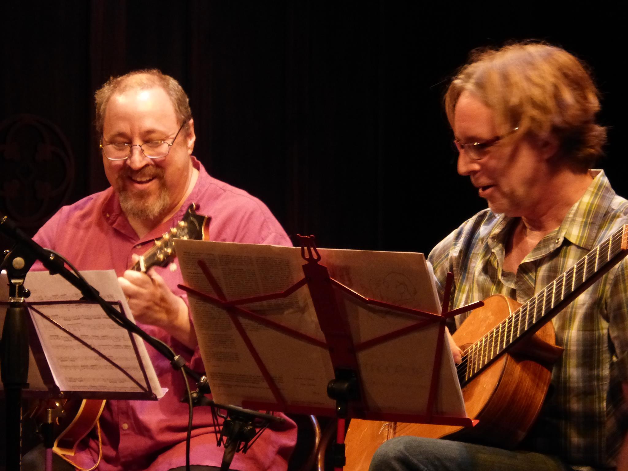  With Christopher Colucci playing classical music (!) for a concert at the Peoples Light and Theatre Company in Malvern, PA. August 2014. 