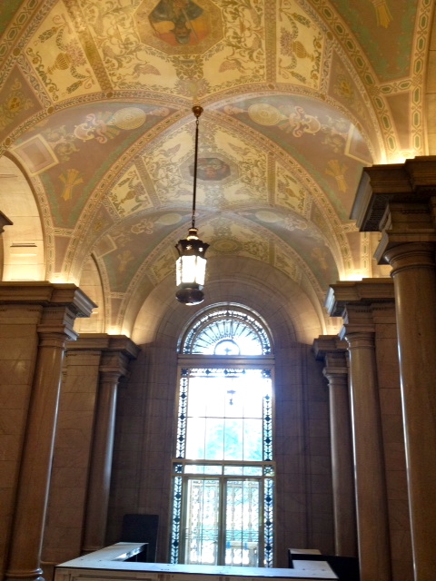The beautiful foyer restored