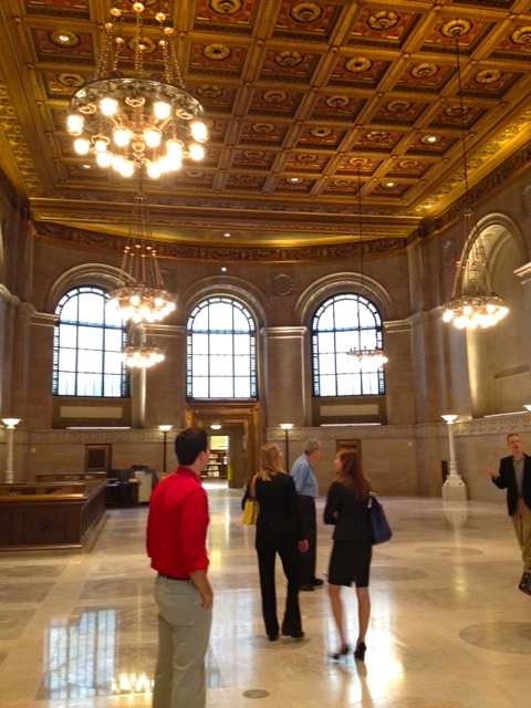 Main Floor of the Central Library restored to its' original appearance