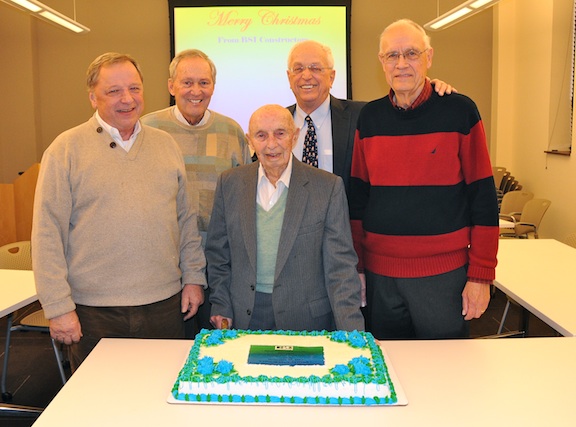 From left: The original BSI crew, Carl Cooper, Lorry Bannes, Sherwood Hughes, Joe Shaughnessy, and Bernie Duda