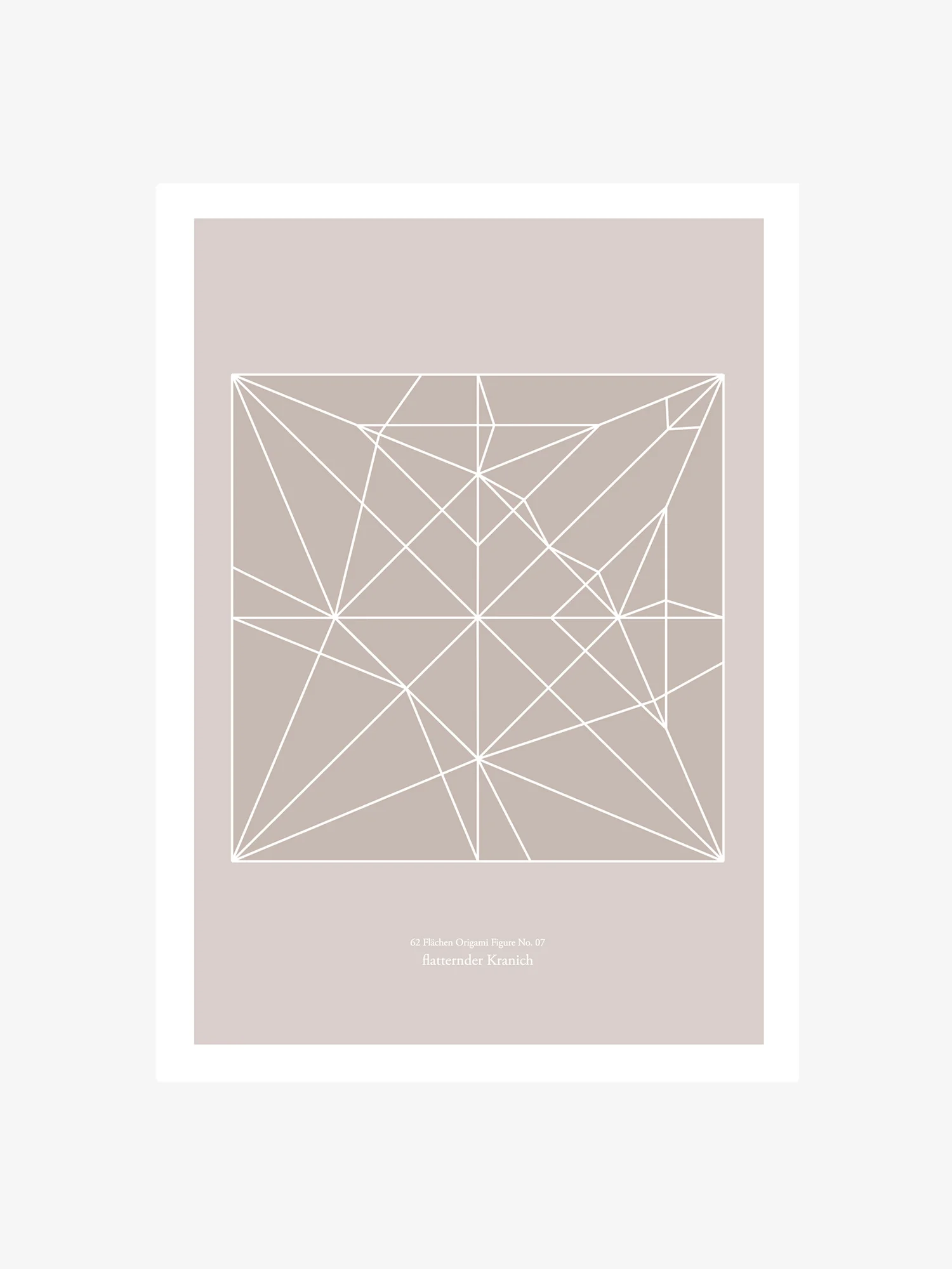 Origami Print Kranich