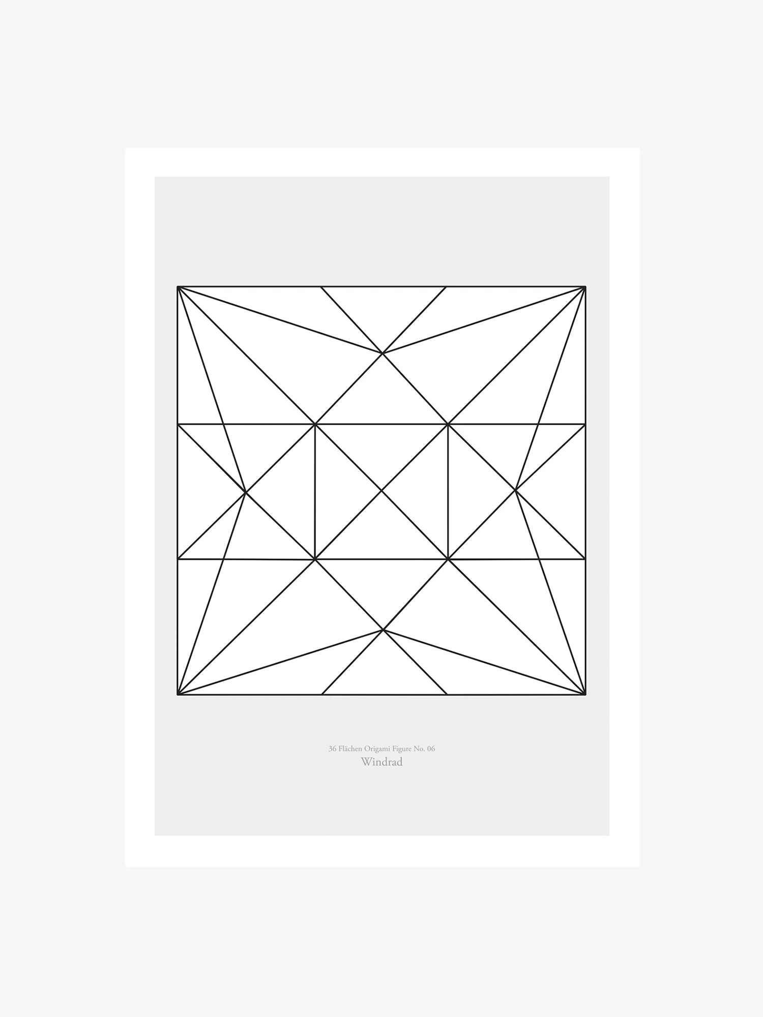 Origami Print Windrad