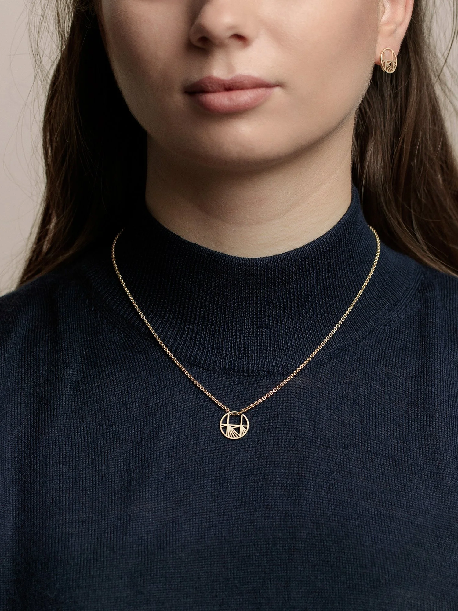 Knebelverschluss Kette Aino in Gold