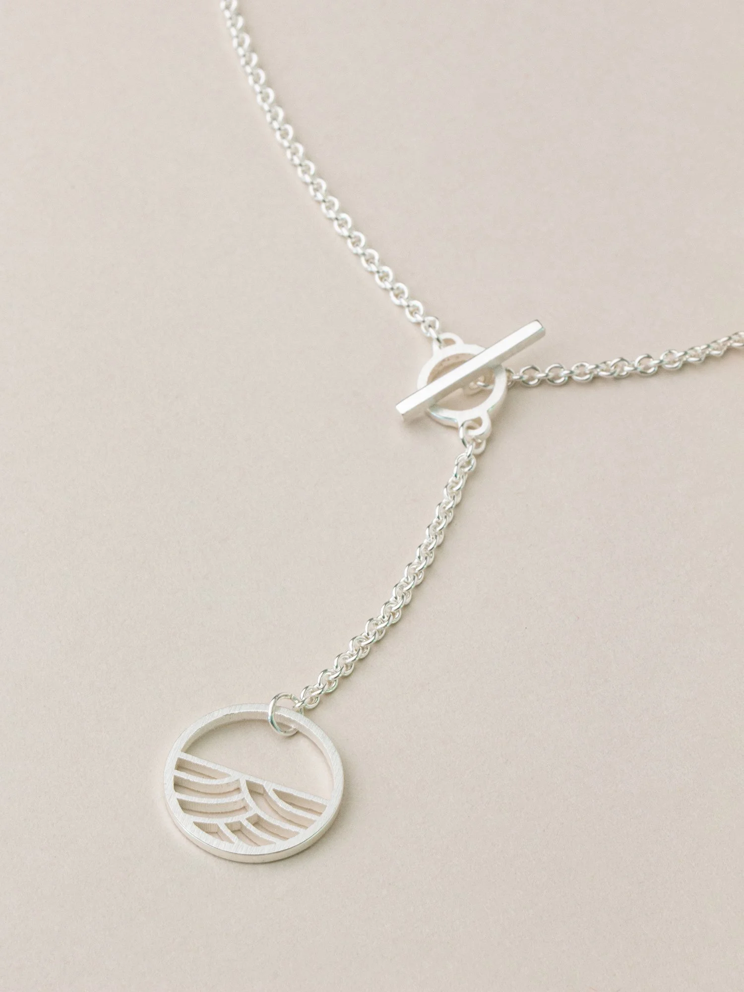 Y-Kette Kinki in Silber mit Knebelverschluss