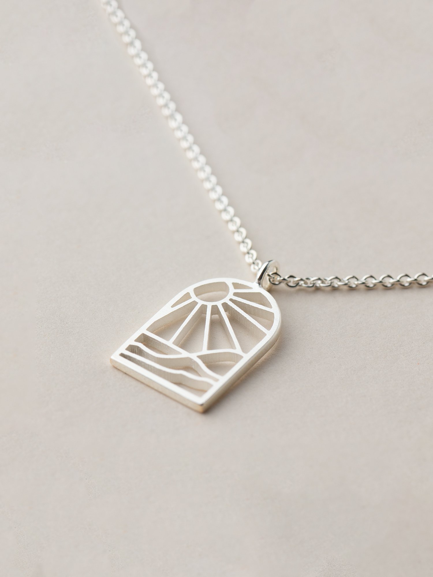  Anhänger Onda mit Kette in 925 Silber 