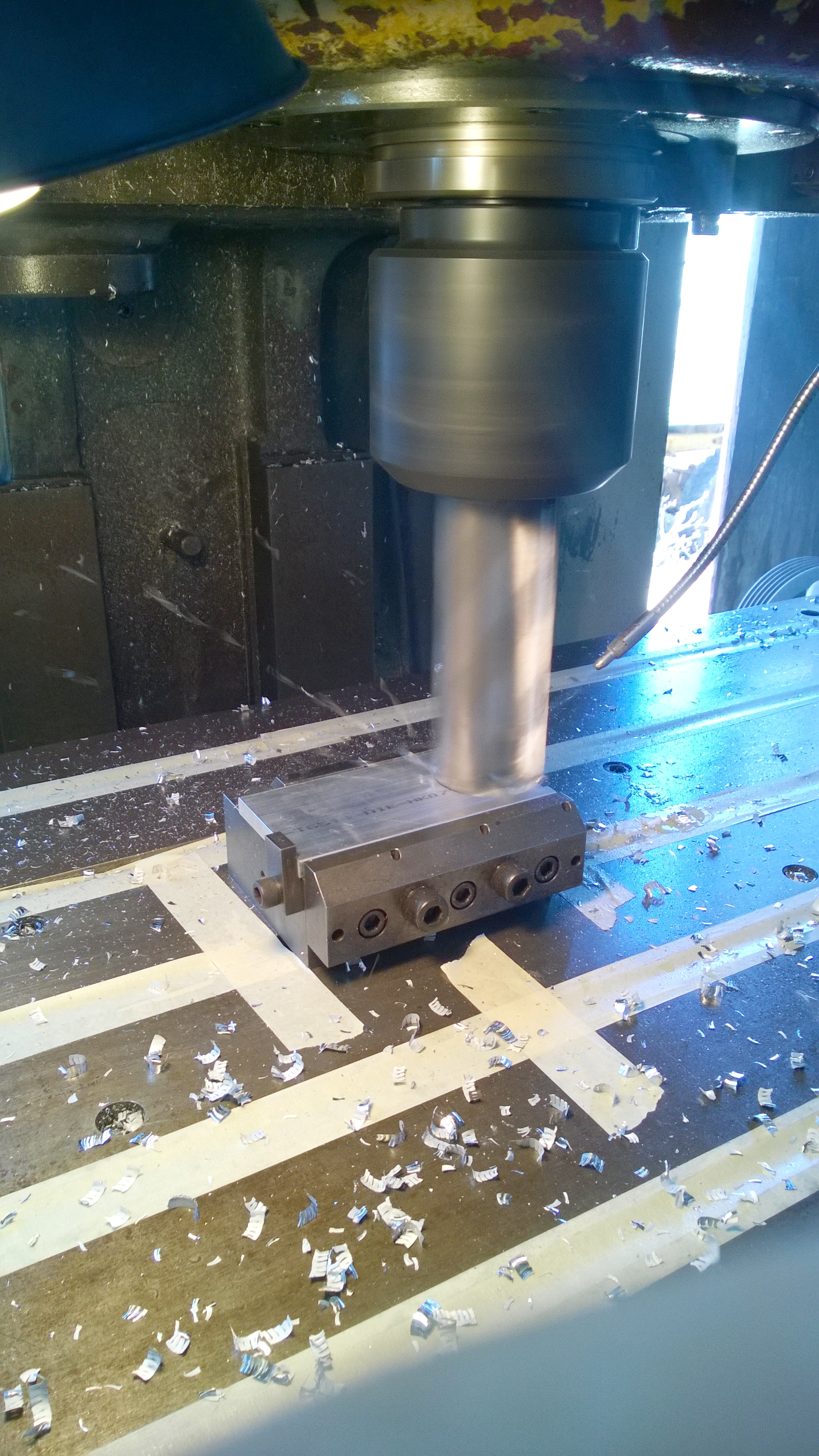  Machining the hang brackets 