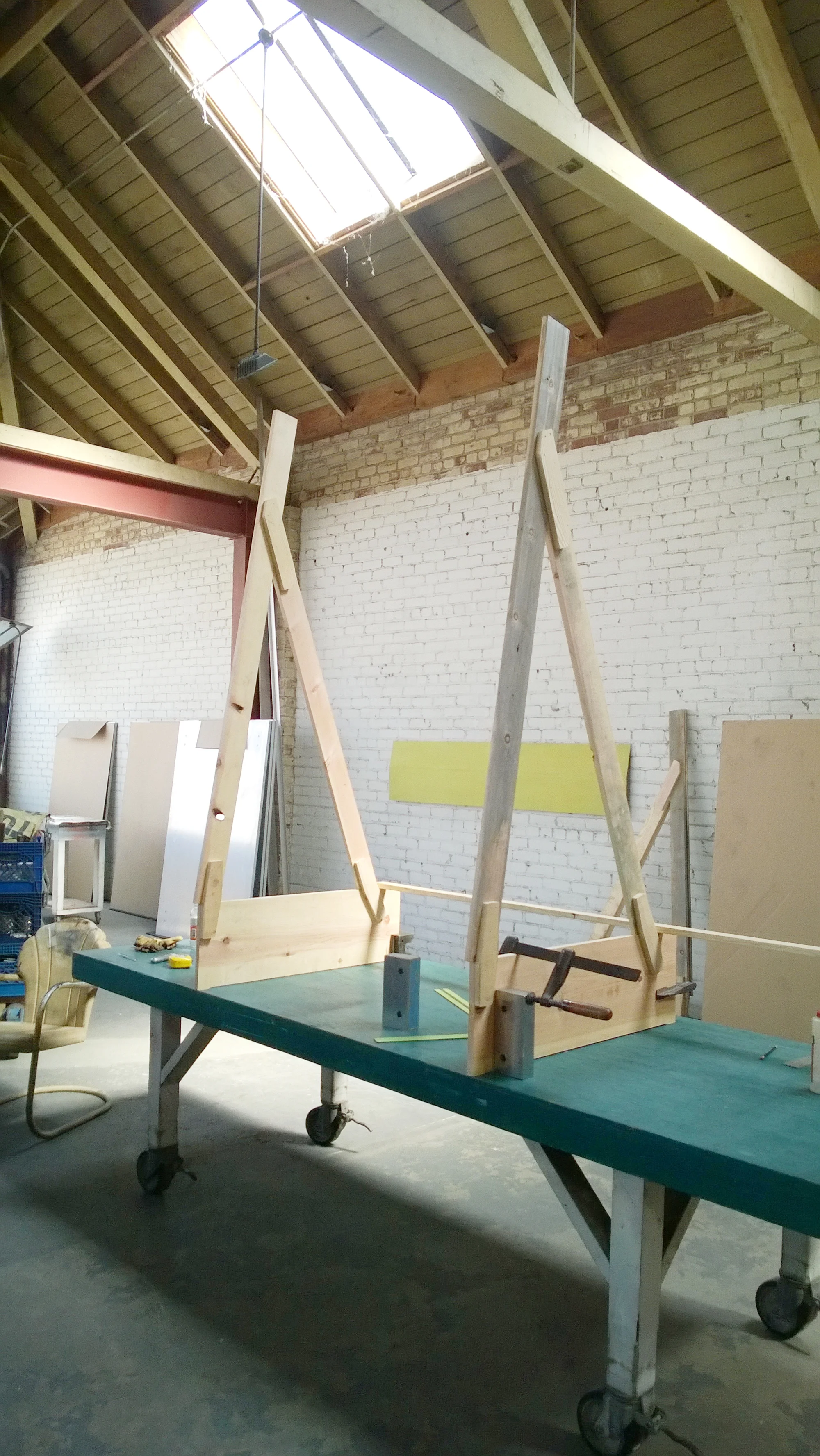 Building the easel 
