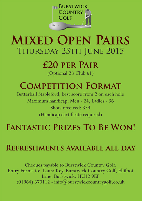 Mixed Pairs Open