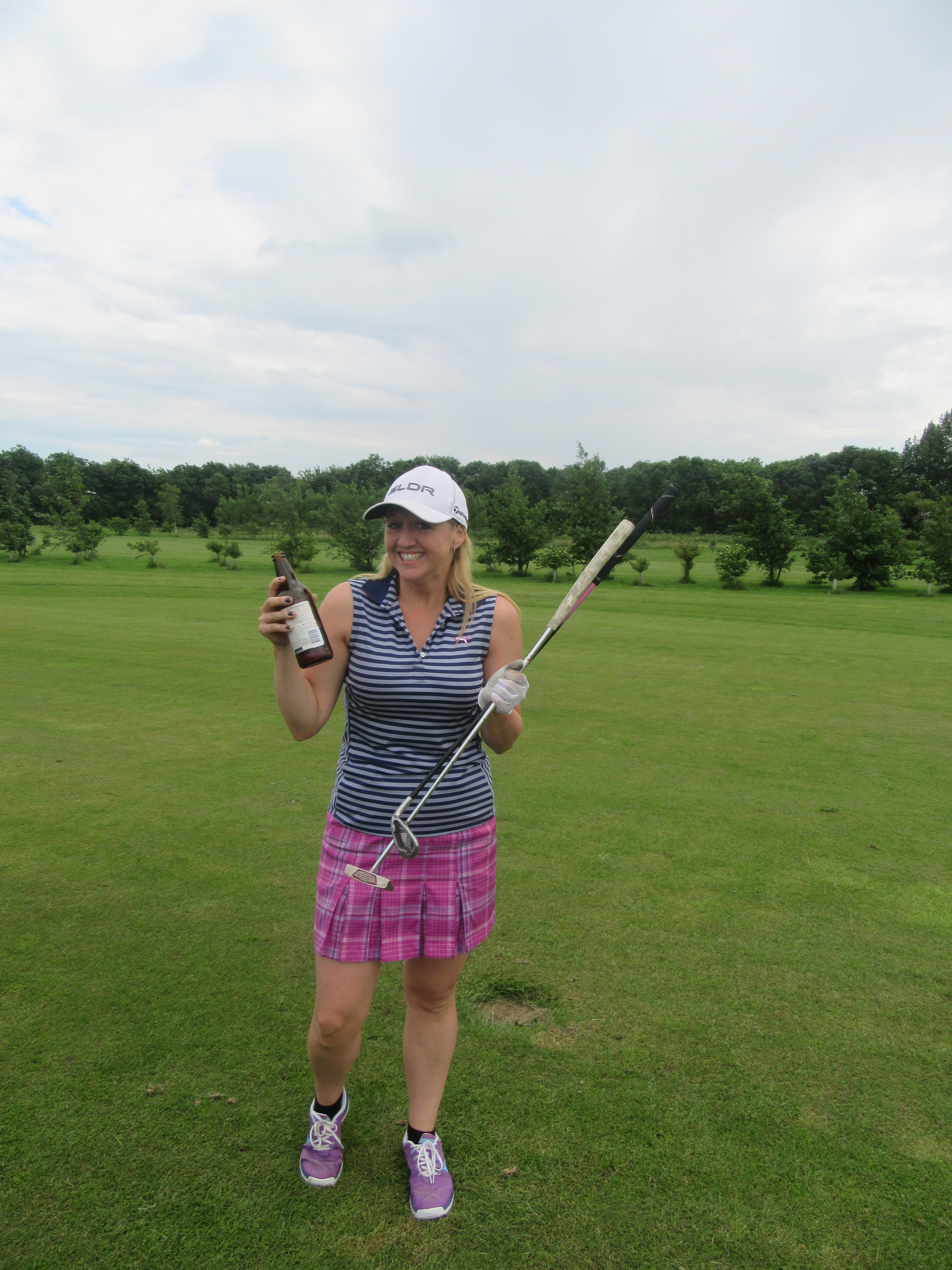 A little alcohol helped Laura along the way!