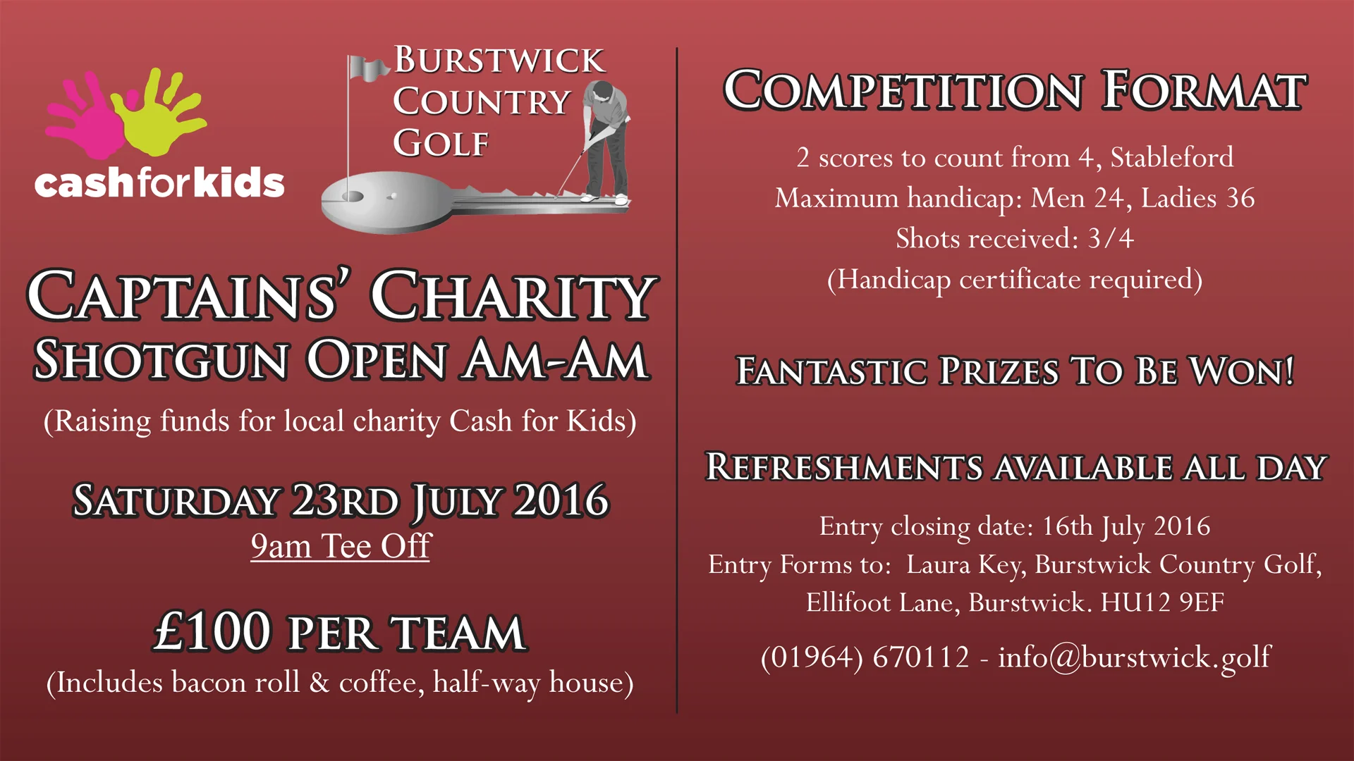Captain's Charity Am-Am Cash for Kids