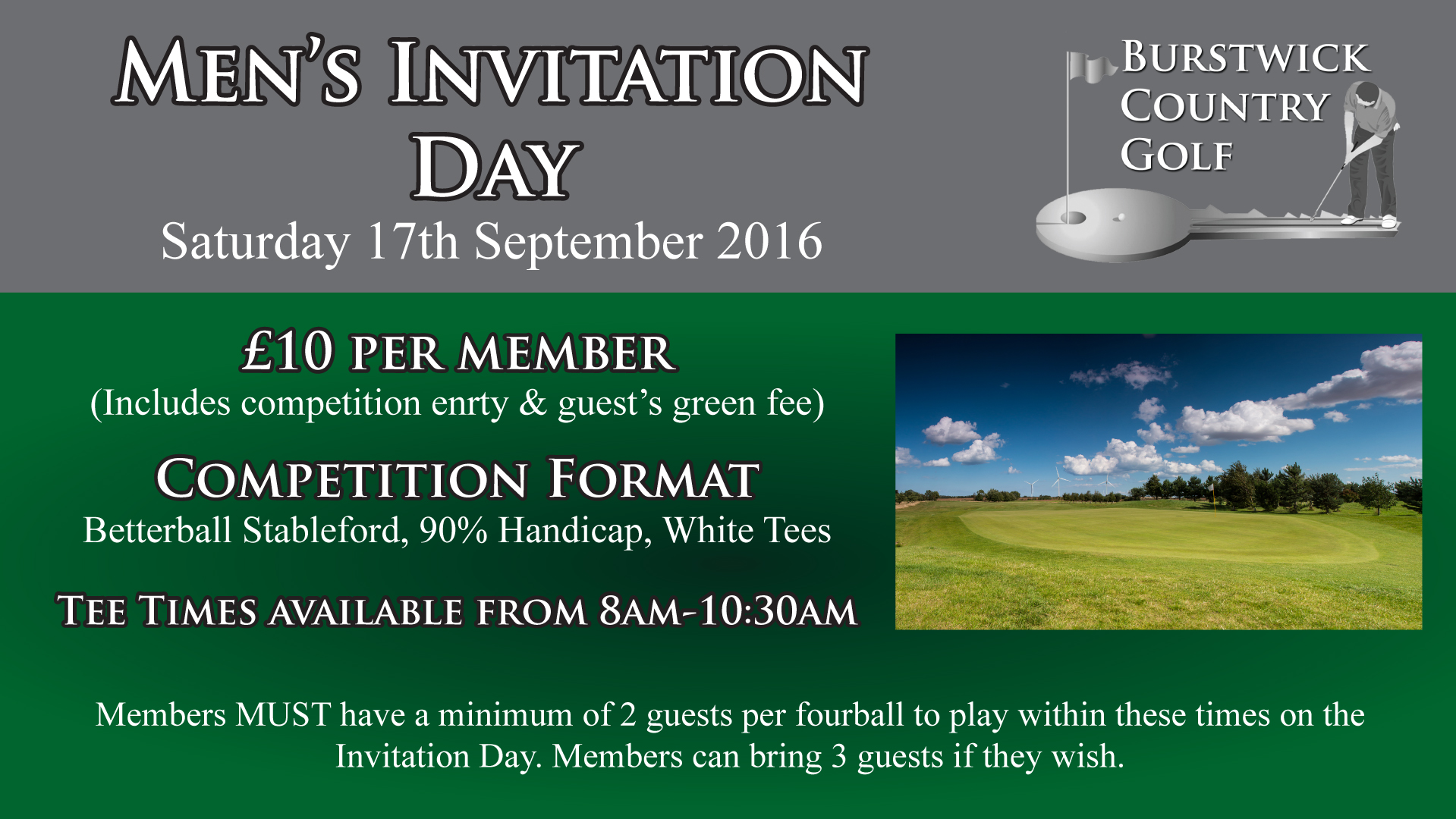 Men's Invitation Day at Burstwick, near Hull