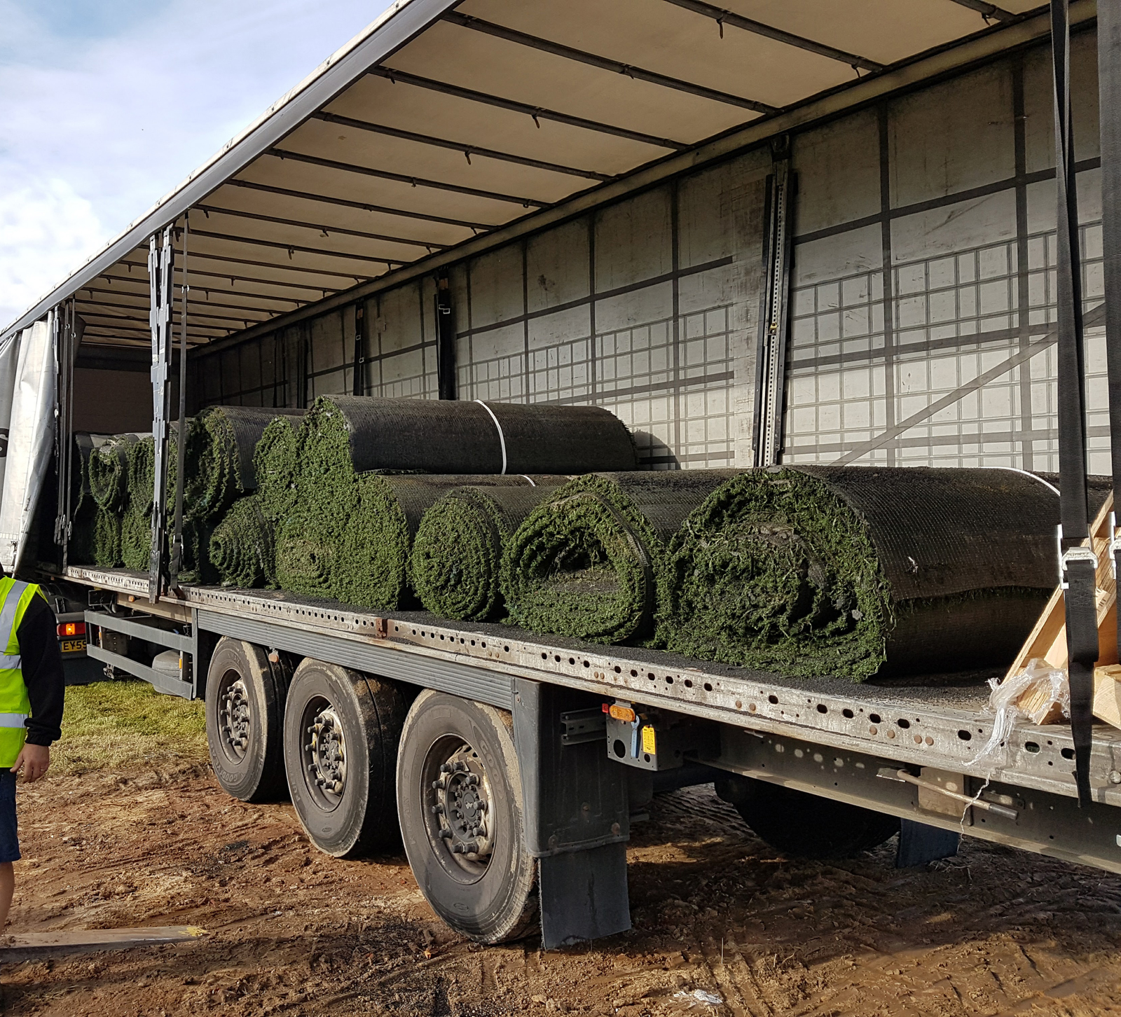 Rolls of astro turf