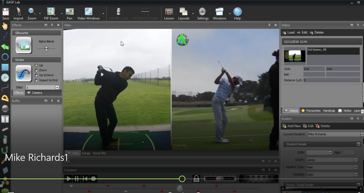 PGA Golf Lesson Video Analysis