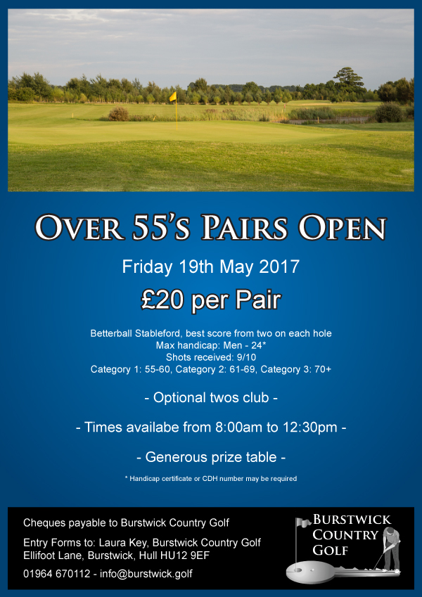 Over 55's Seniors' Open