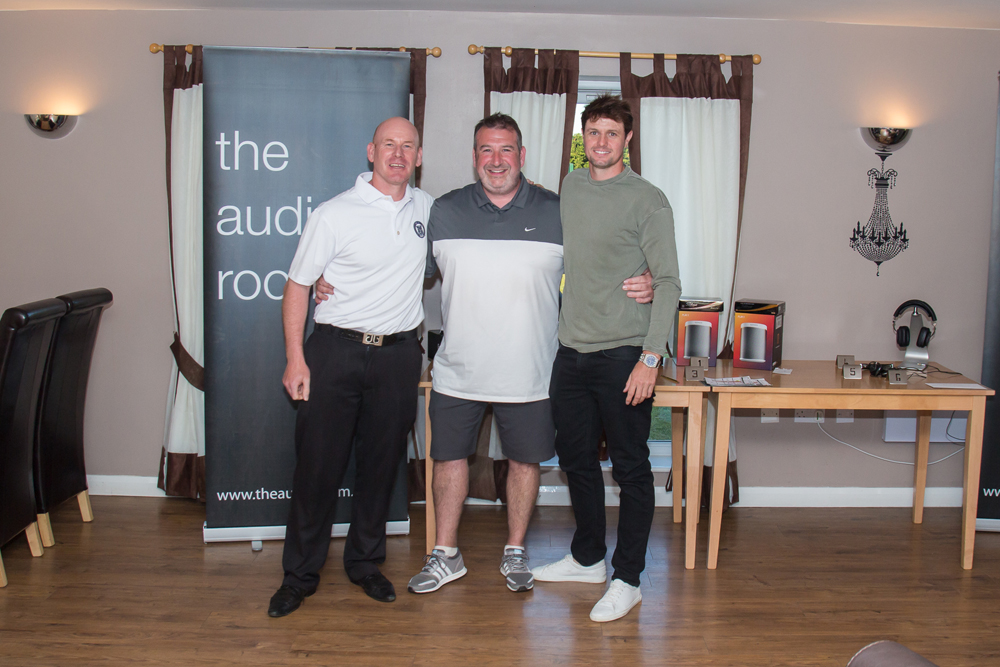 Aran Wainwright (Yorkshire PGA), Darren Bamford (The Audio Room) and Alex Belt (Winner)