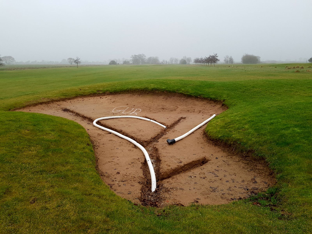 Bunker renovation on hole 12