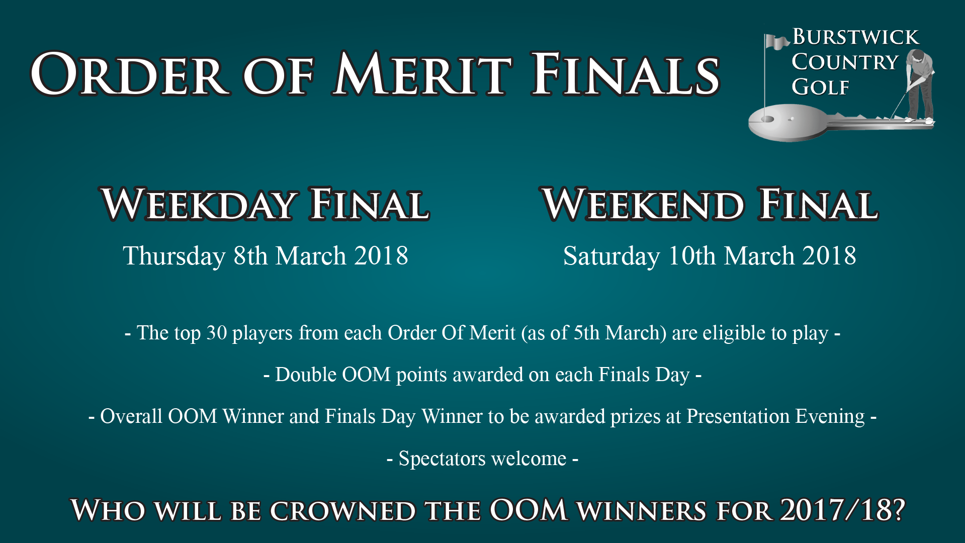 Order of Merit Finals