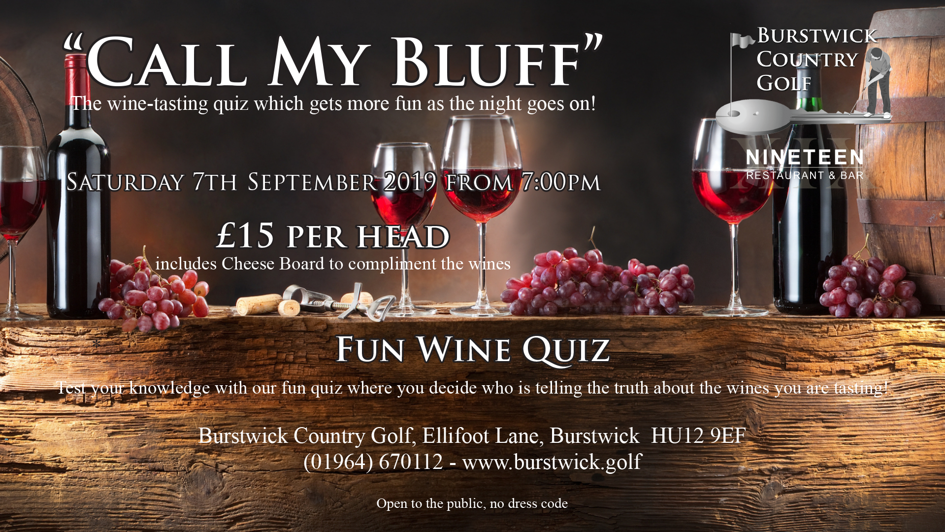 Wine Tasting Call My Bluff