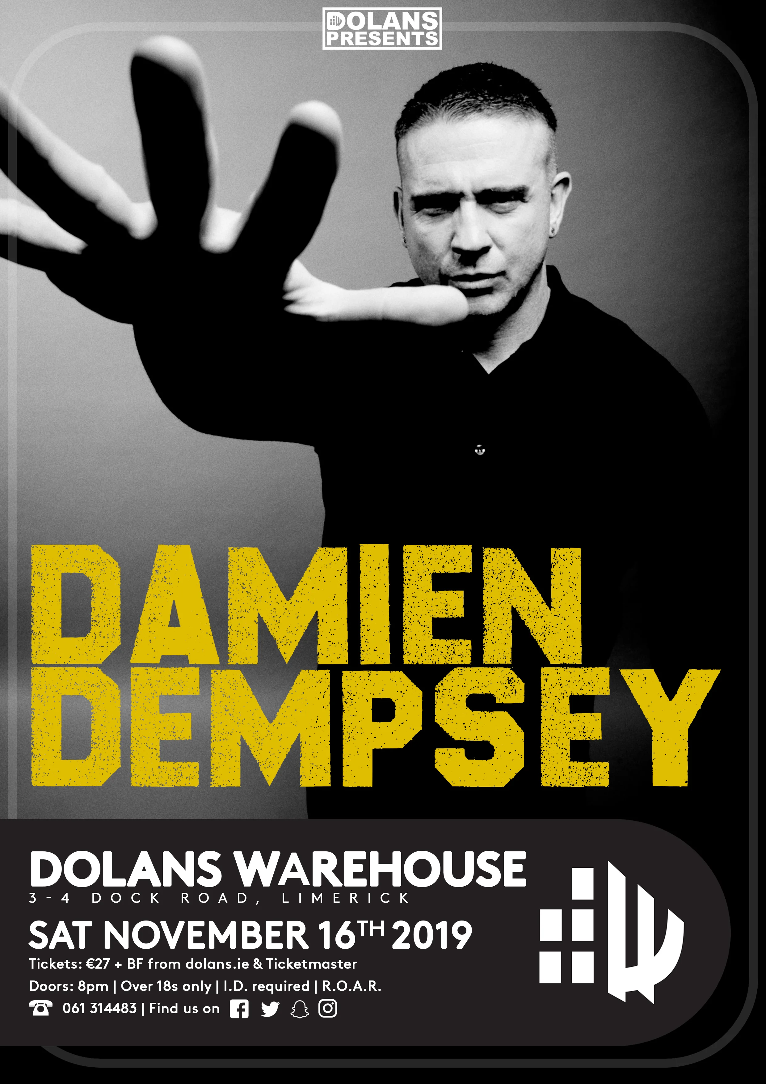 Tickets €29 - (strictly over 18's)
