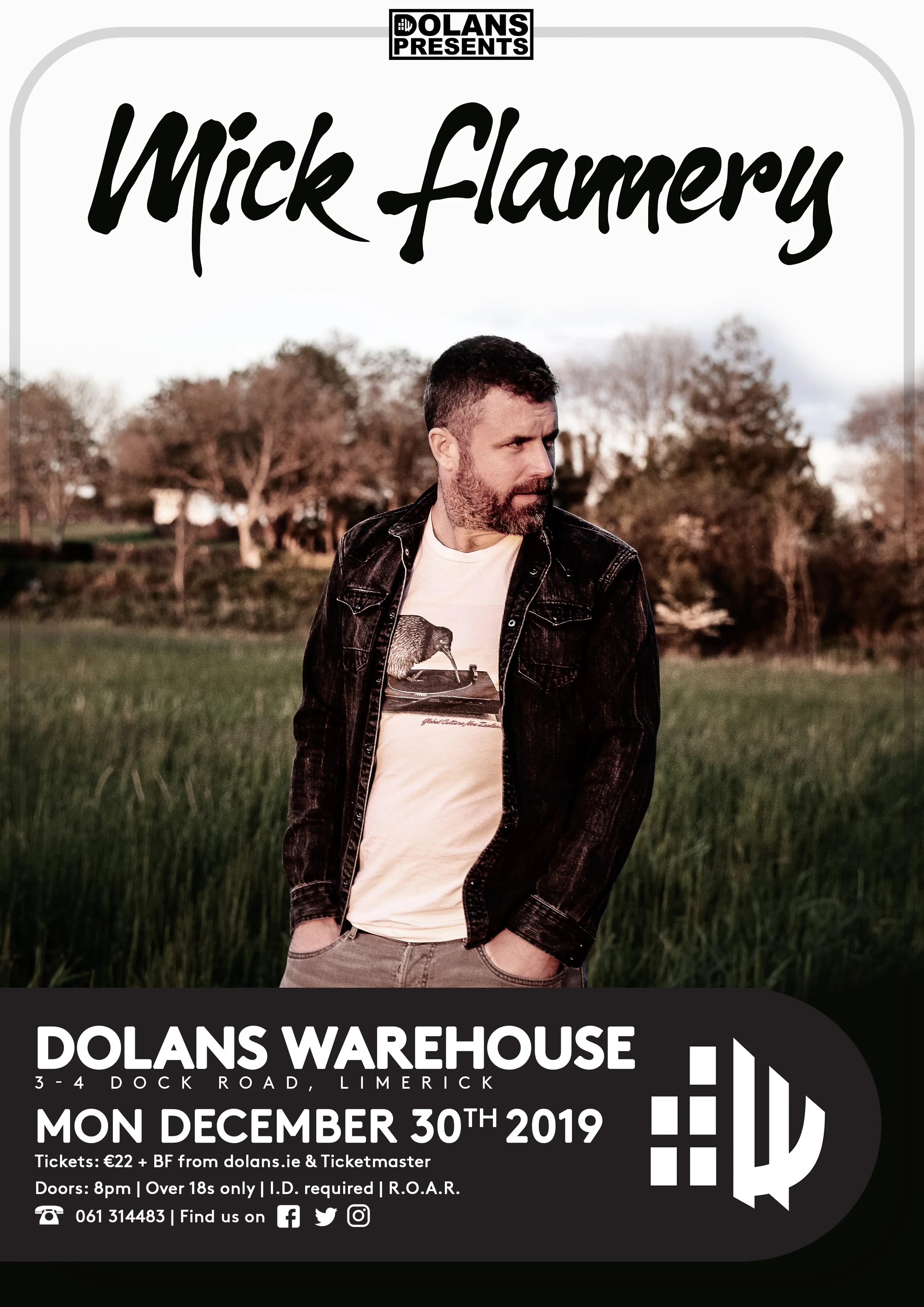 Tickets €24 - On sale Friday September 6th 9am (strictly over 18's)