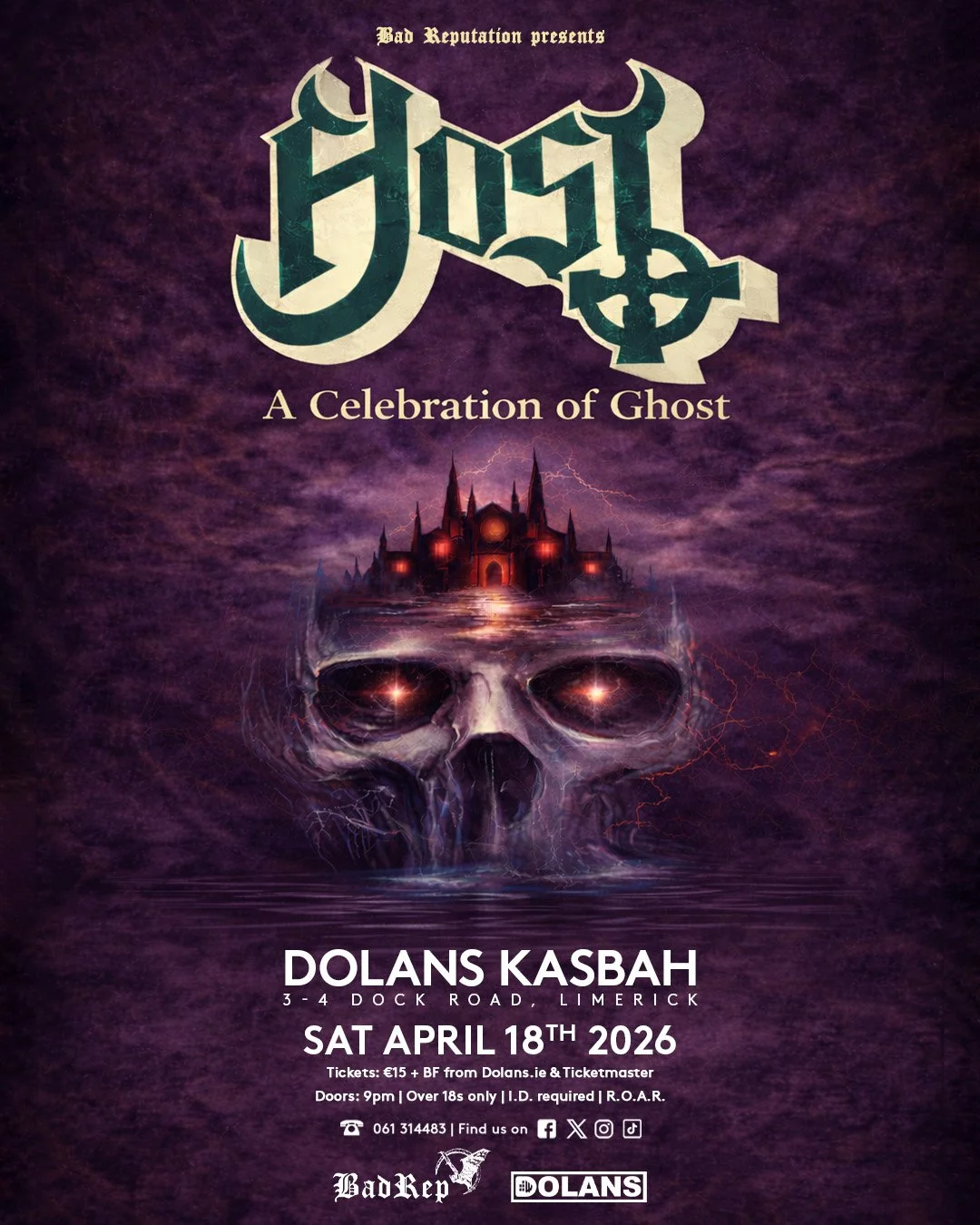 Host, Tribute to Ghost presented by Bad Reputation 