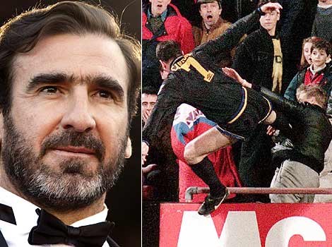Much like Pecorino, Eric Cantona can trace his roots to Sardinia. However unlike Pecorino, Eric Cantona karate kicks people in the face. 