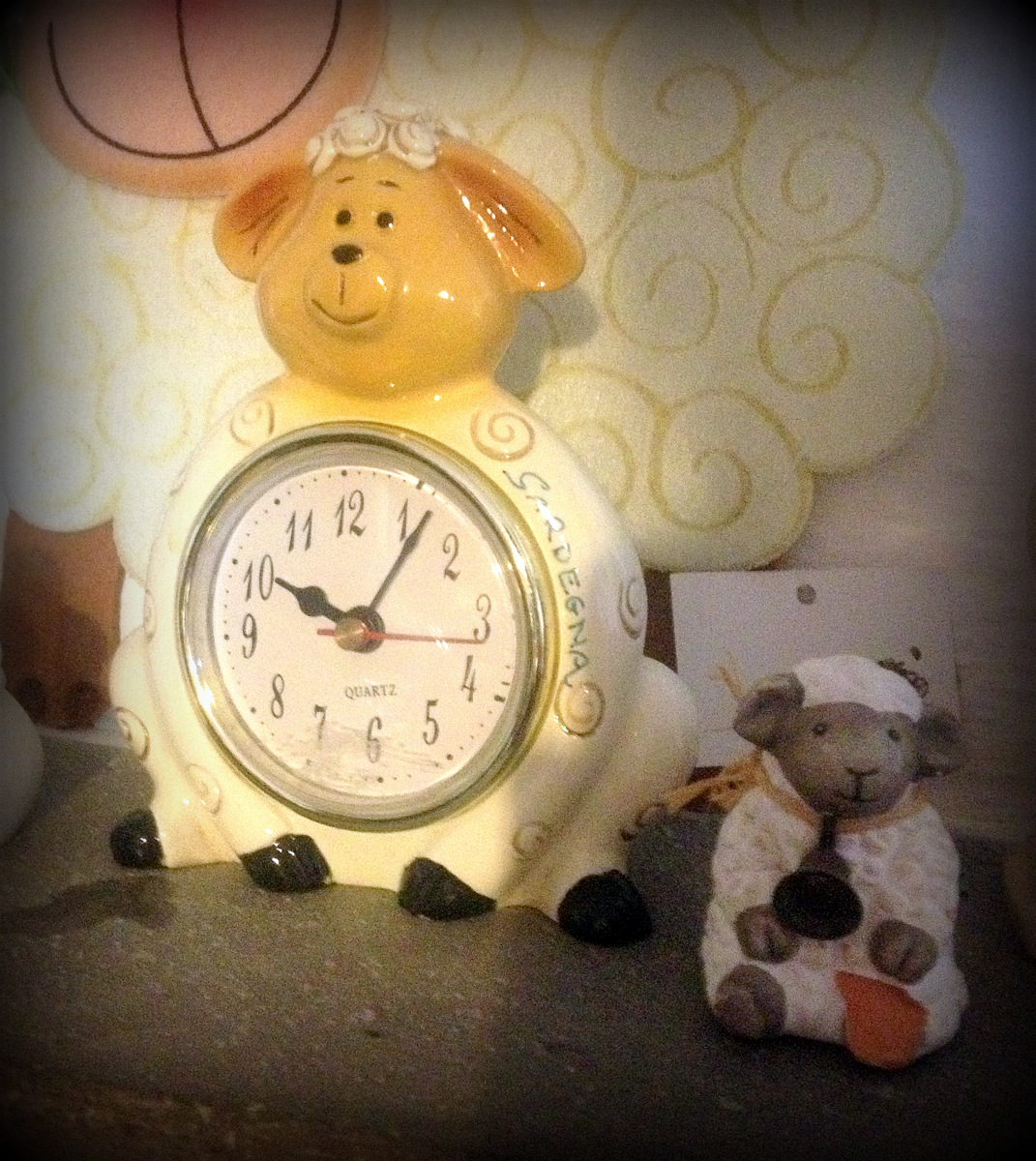 Home is where the sheep clock is. 
