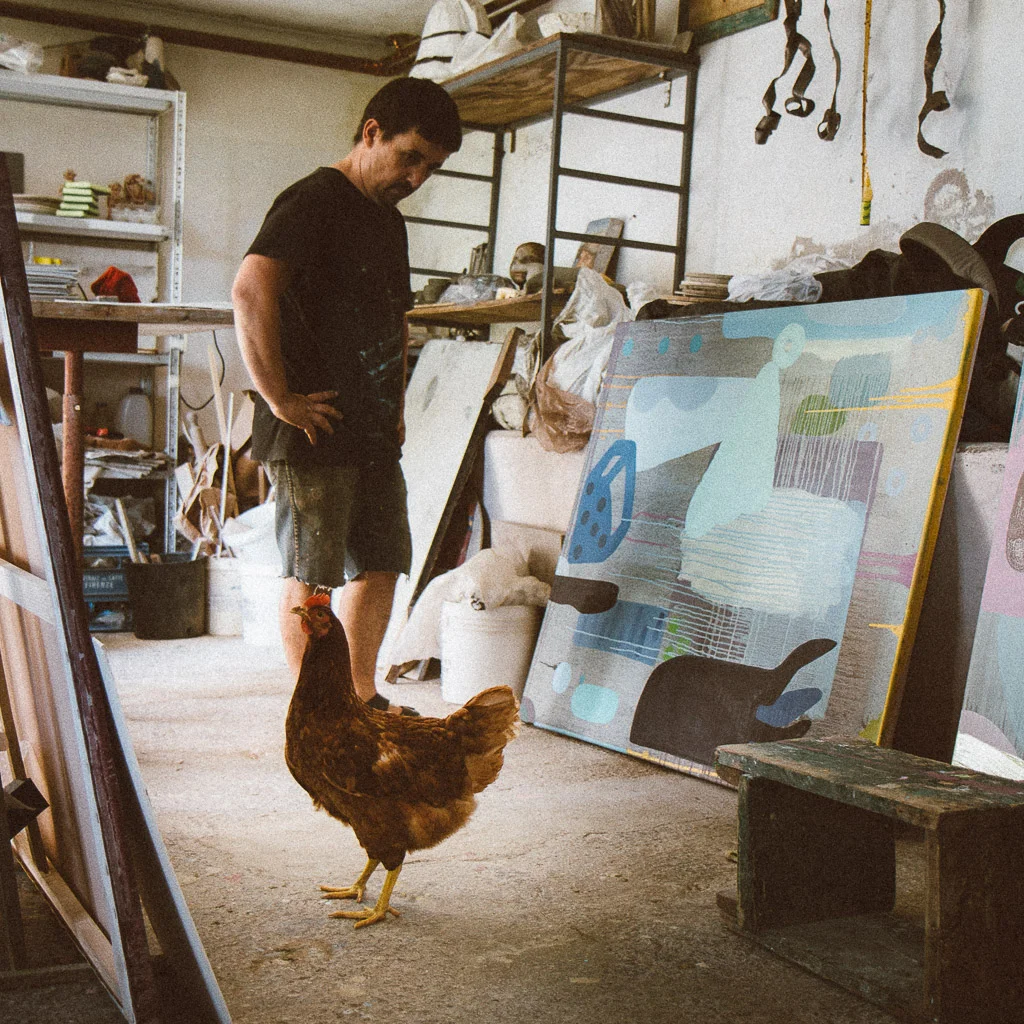 Tough Art Critic in the Studio