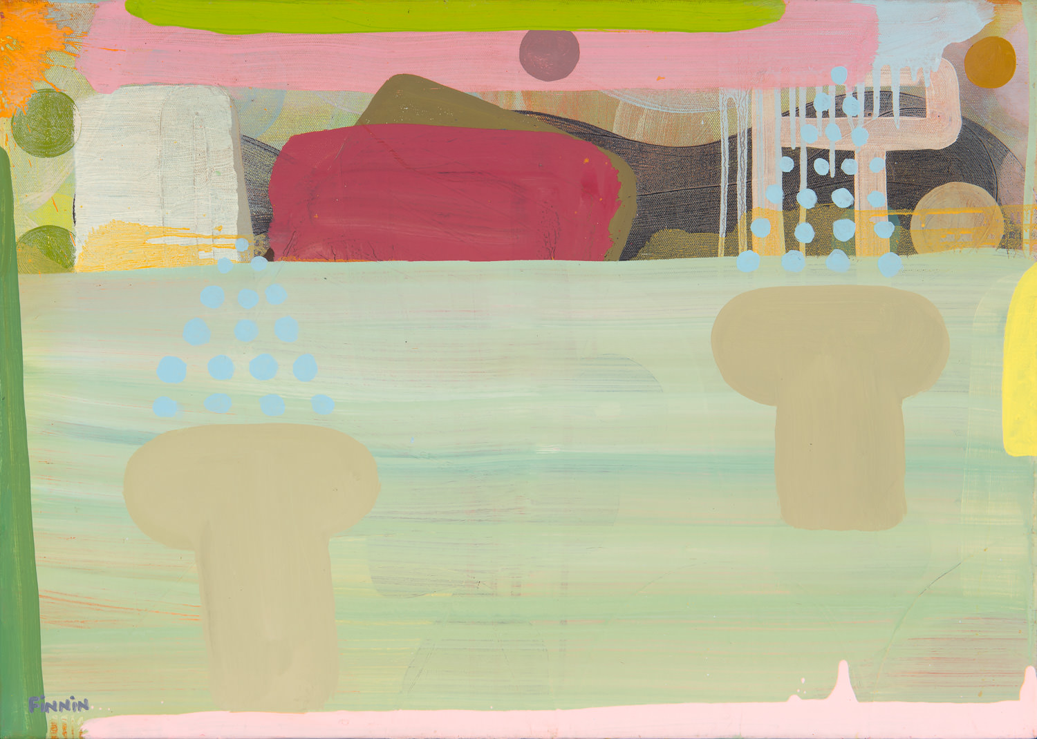 Knowledge Drying on the Bank | oil on canvas | 50 x 70 cm