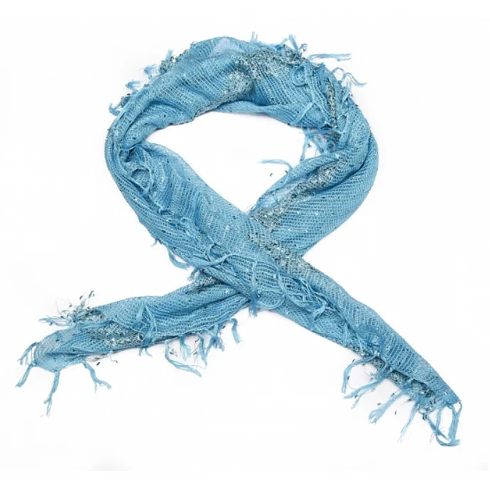 Crochet Scarf - Turquoise