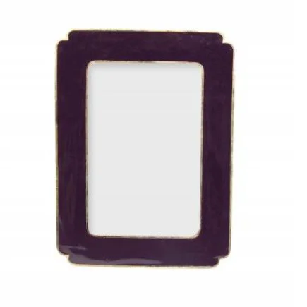 Maroon Enamel Picture Frame