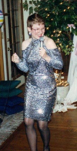Mama as Madonna in 1993. She was performing Like a Virgin for her tacky party with an Azalea Festival Garden Party theme.
