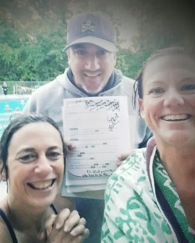 First ever 4500-yard swim in the pool.