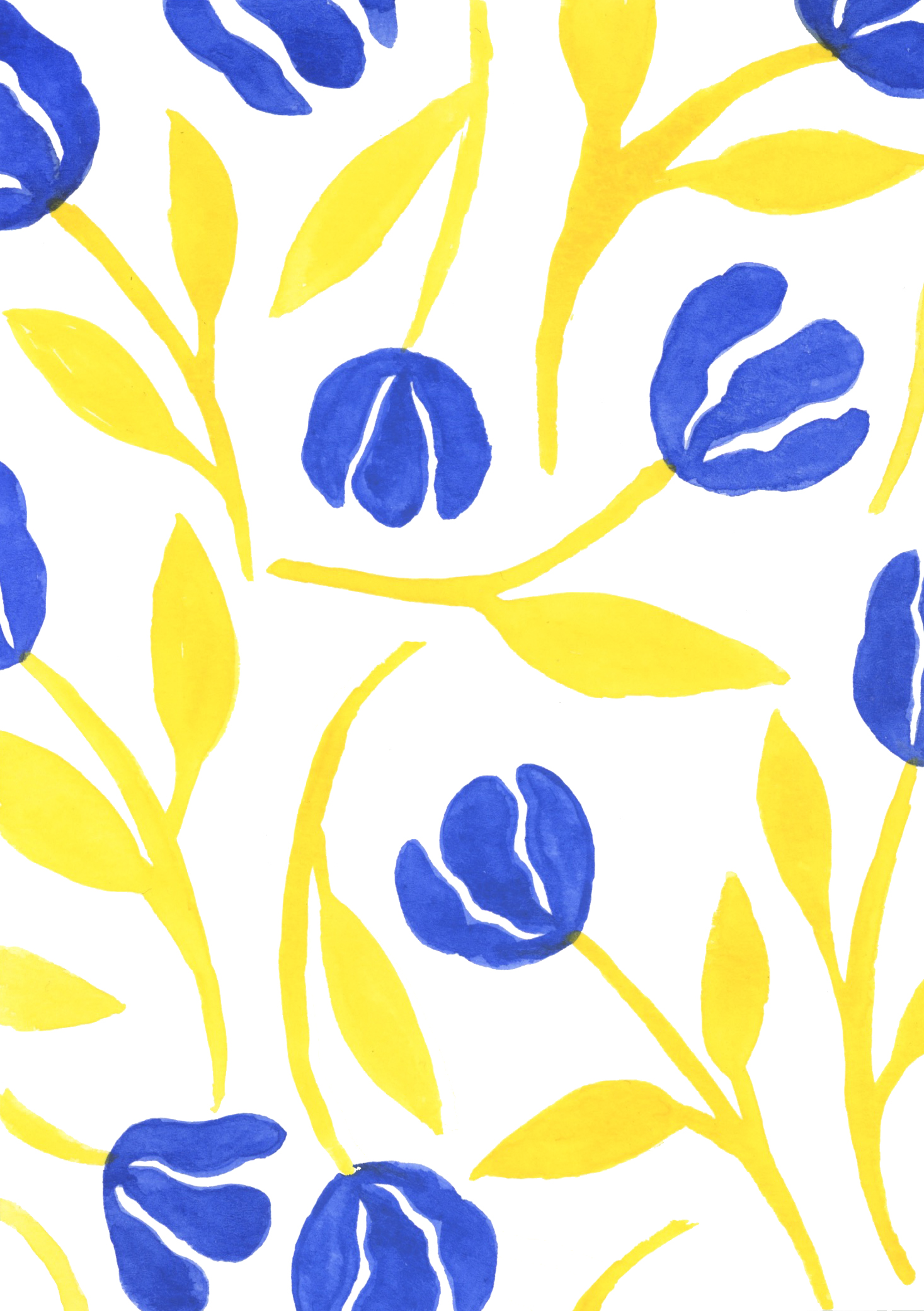 Blue and Yellow Fleurs Pattern.jpg