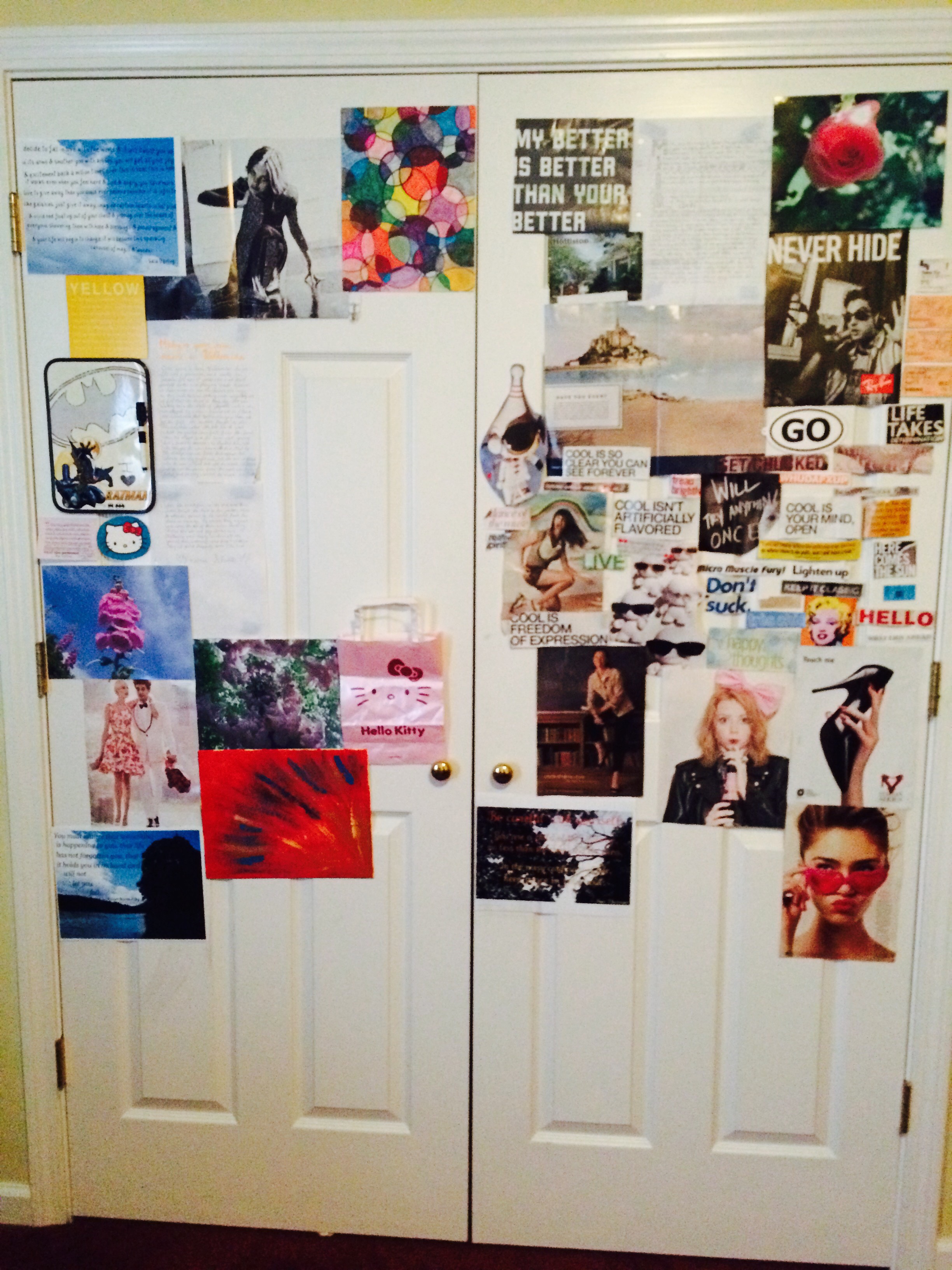 My original inspiration board.