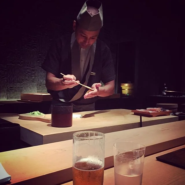 Closed out my last night abroad with the sushi experience of a lifetime. #treoninasia