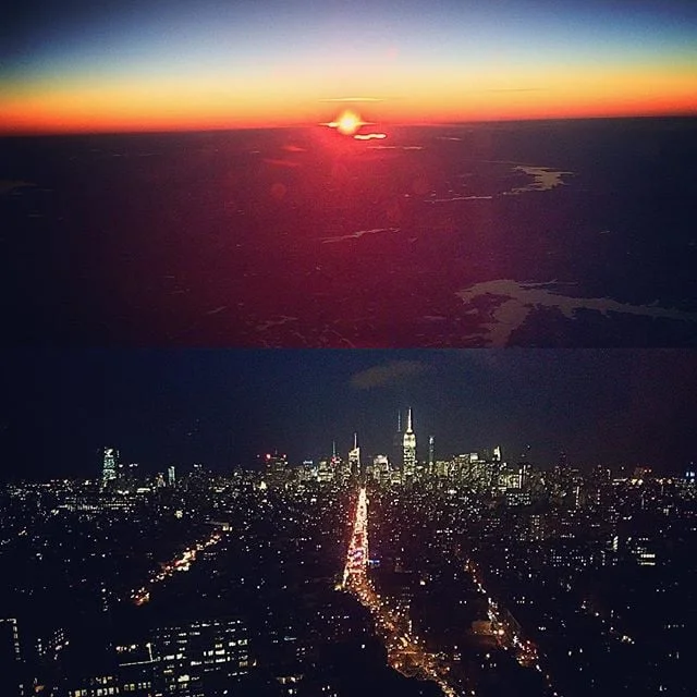 Sunrise over Texas, nights over NYC. #longasstraveldays