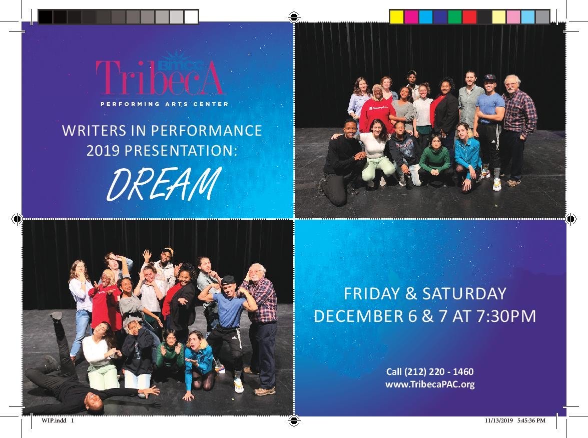 Writers-in-Performance Presents “Dream”