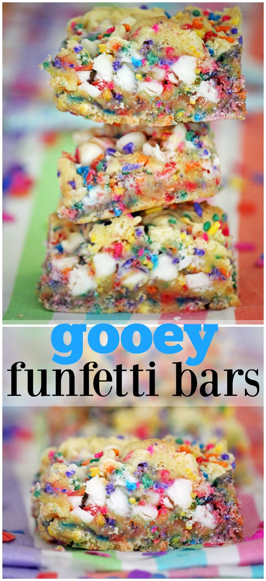 gooey funfetti bars