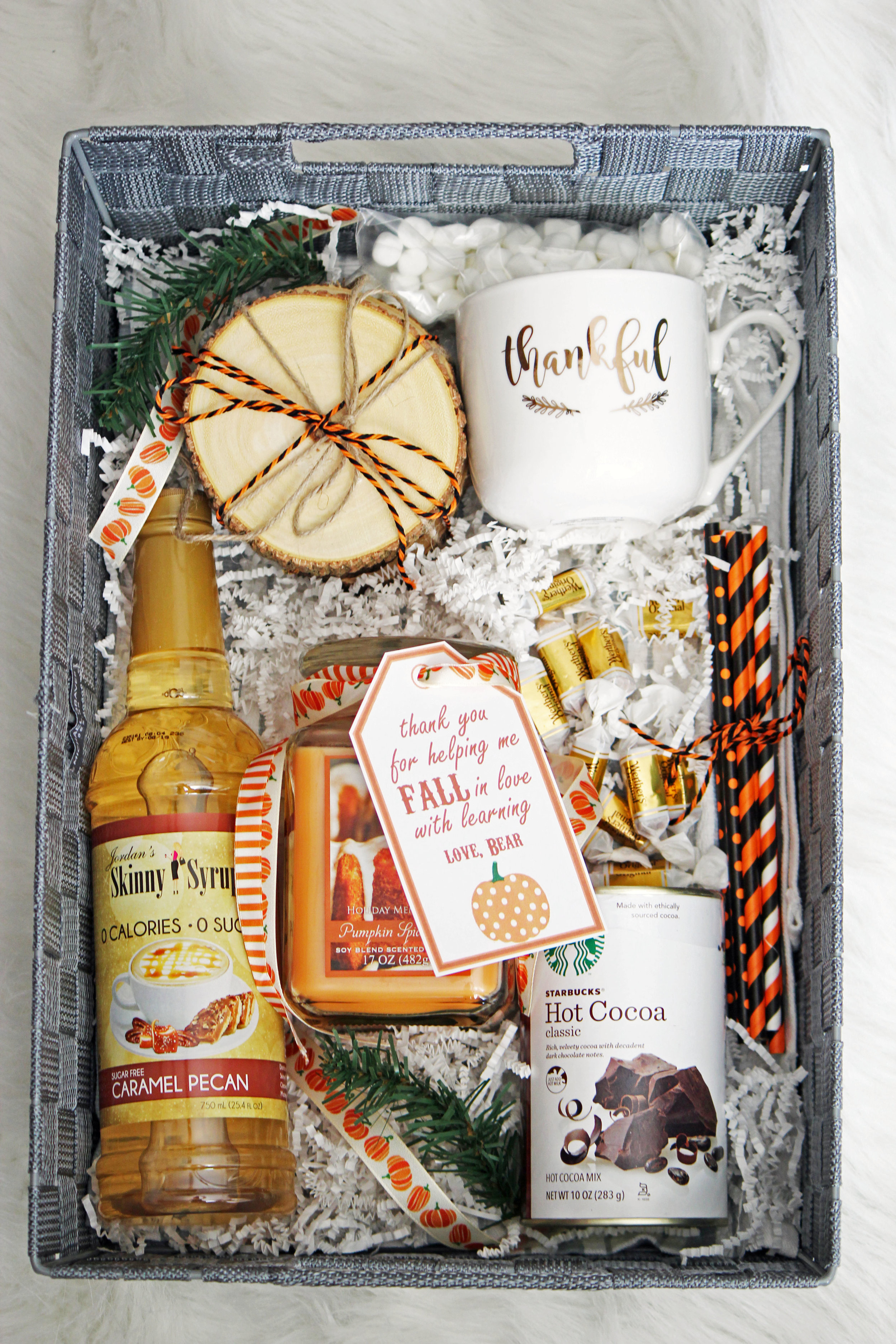 Diy Fall Gift Basket Hello Honey