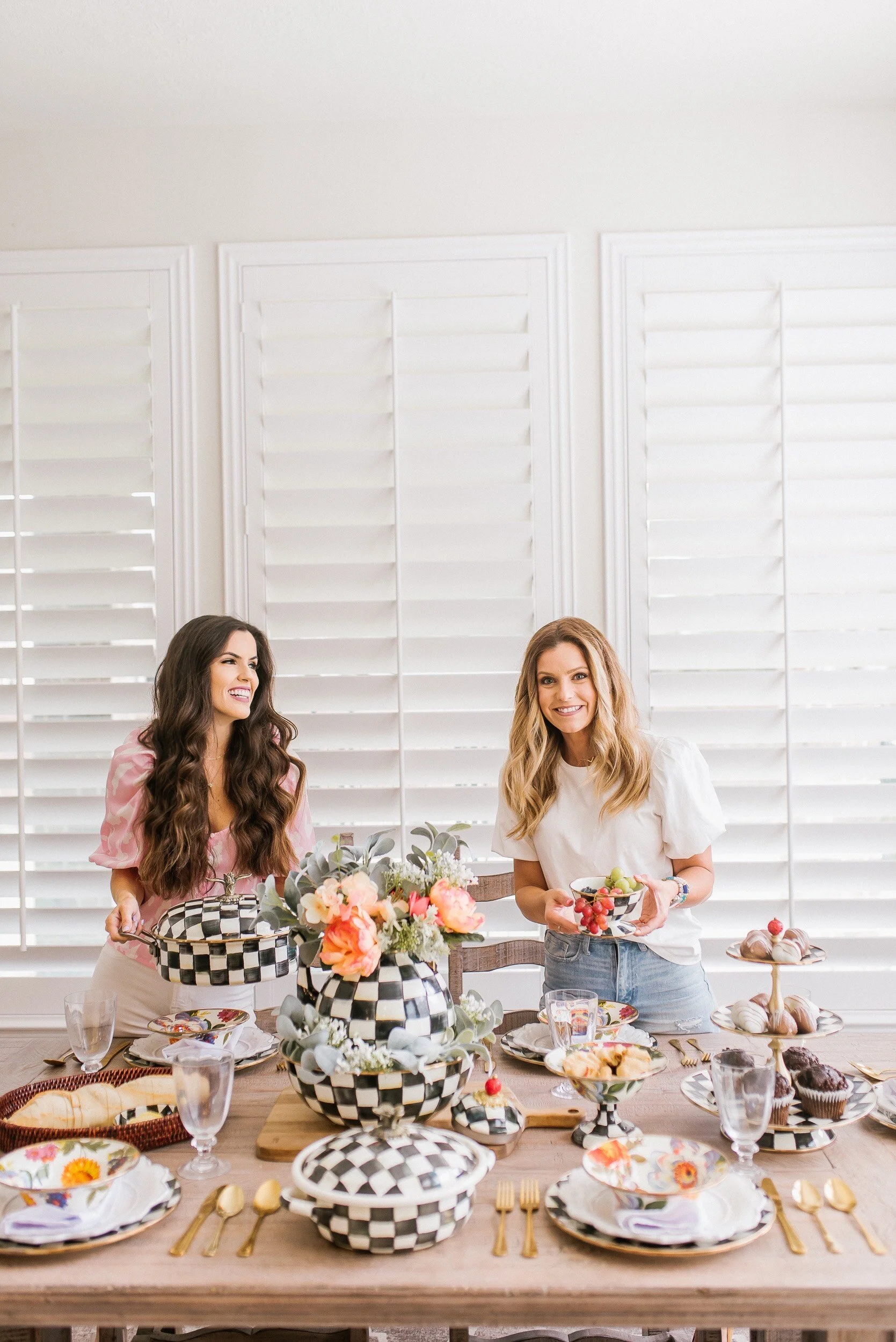 Summer Table-scape+Dinner Party Ideas with MacKenzie-Childs
