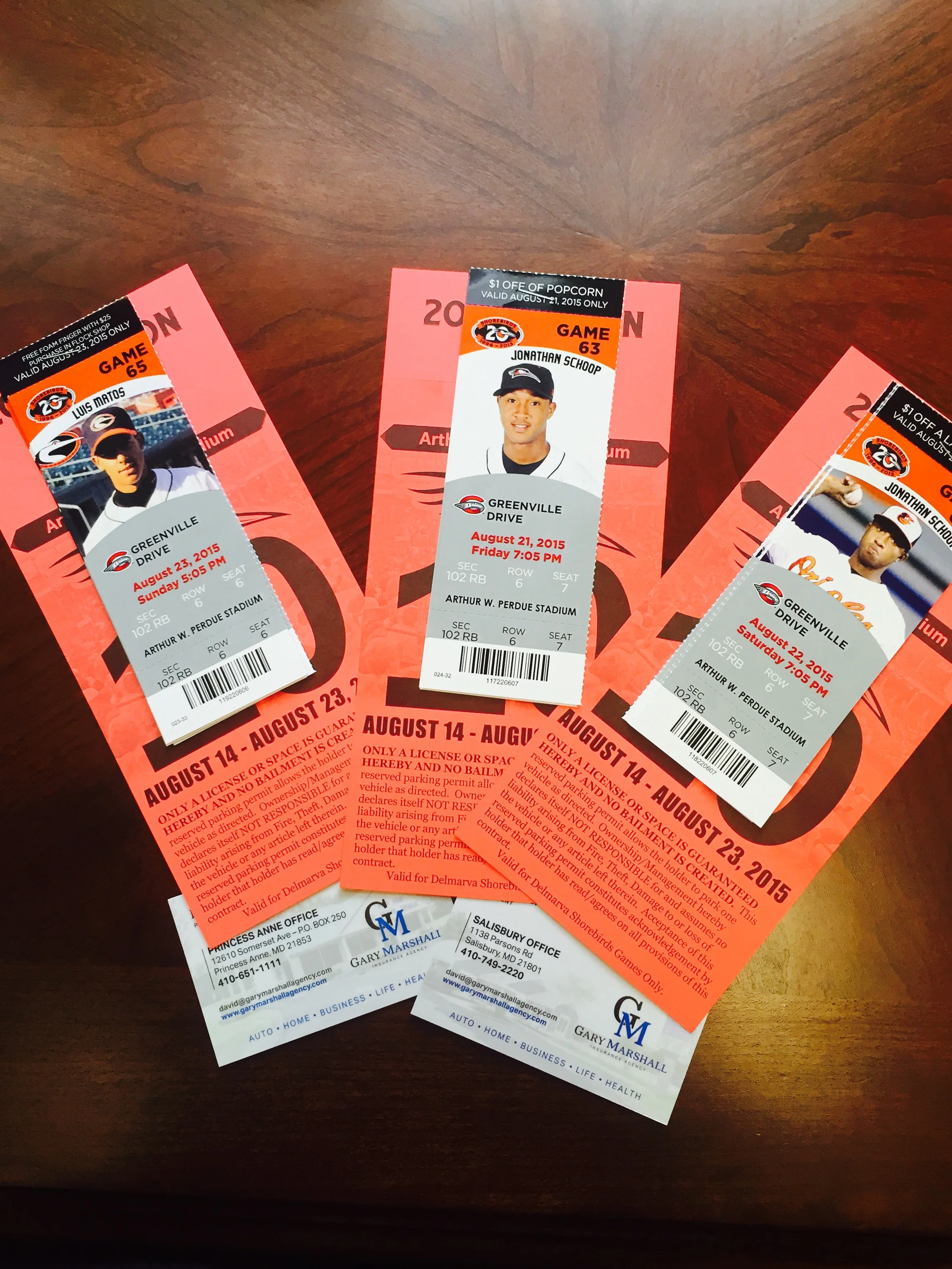 Shorebirds Tickets Anyone?