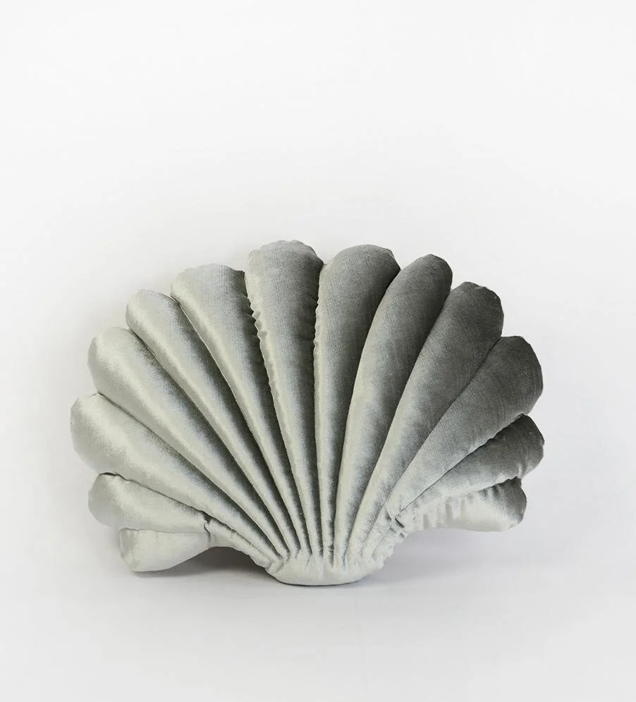 velvet shell cushion