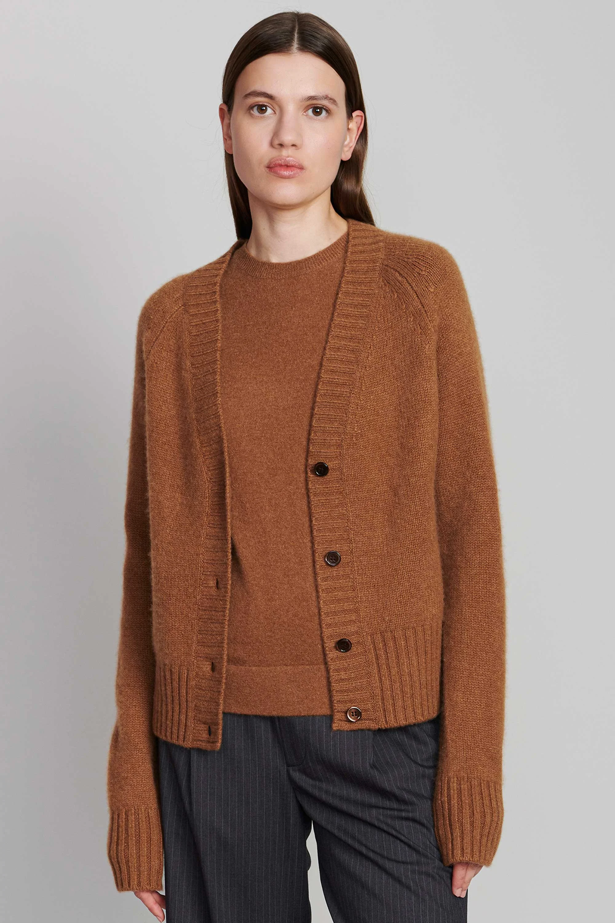 Two Pocket Cardigan in Vicuna, from 