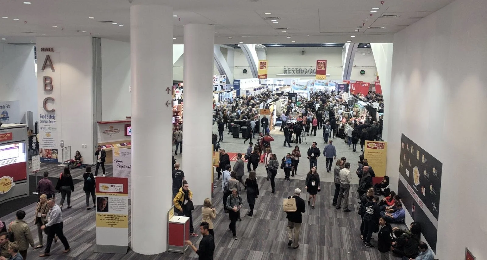 The entrance into the Moscone Center, South Hall, as the 2018 Winter Fancy Food Show is in full swing.