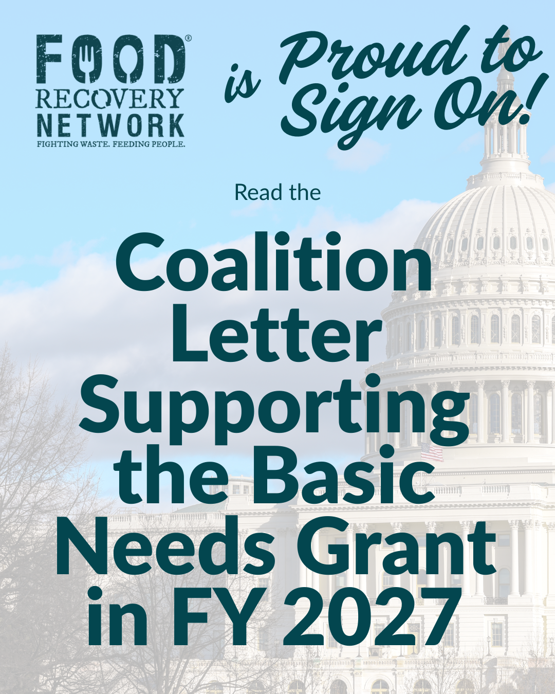 Coalition Letter Supporting the Basic Needs Grant in FY 2027