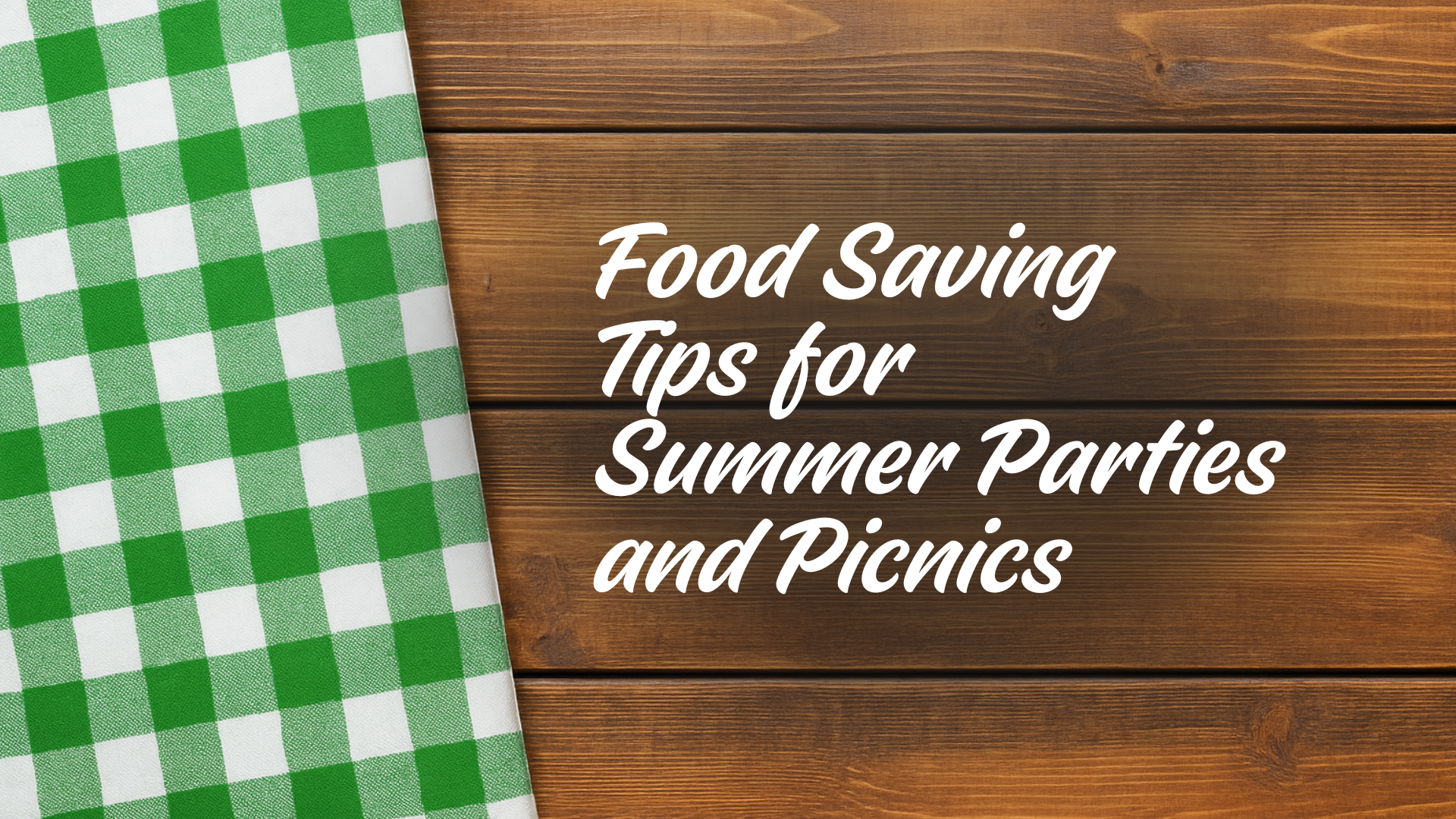 End Food Waste - Summer Party Tips